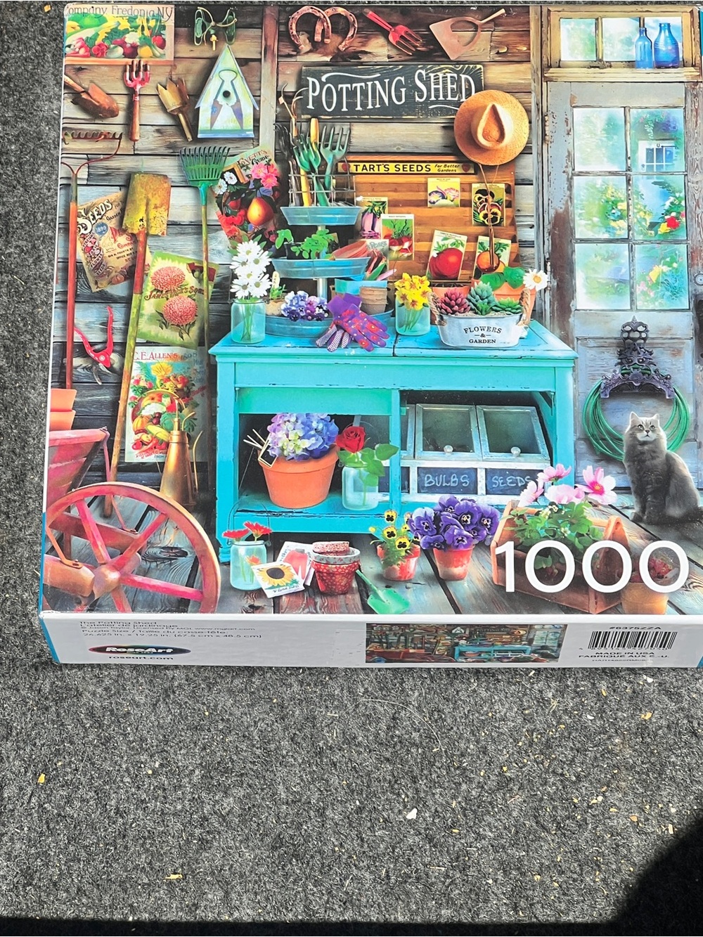 Potting Shed 1000-Piece Jigsaw Puzzle - Colorful Garden Scene
